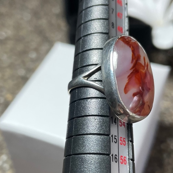 Handcrafted Garnet Quartz ring | Size: 6 - Picture 9 of 10